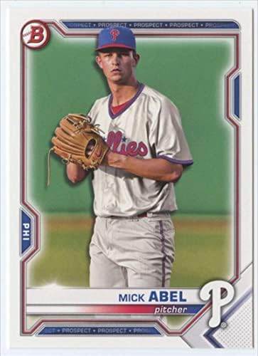 2021 BOWMAN nacrt BD-72 Mick Abel RC Rookie Philadelphia Phillies MLB bejzbol trgovačka kartica
