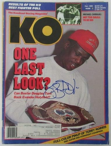 James Buster Douglas potpisao decembar 1990 ko Magazine 157755 - autogramom Boxing časopisi