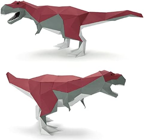 WLL-DP Tyrannosaurus Rex 3D papir Trofej Nema rezanja papir Skulptura DIY papir Model kreativnog uređenja
