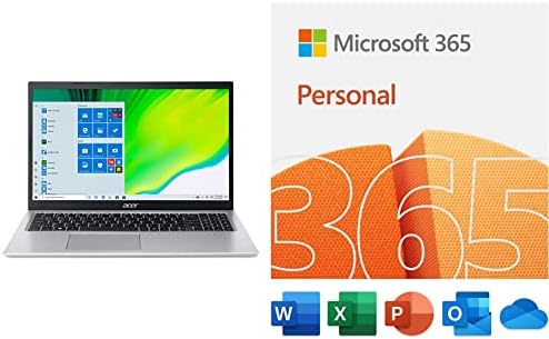 Acer Aspire 5 a515-56-36ut Slim Laptop | 15,6 Full HD ekran | 11. Gen Intel Core i3-1115g4 procesor | Alexa