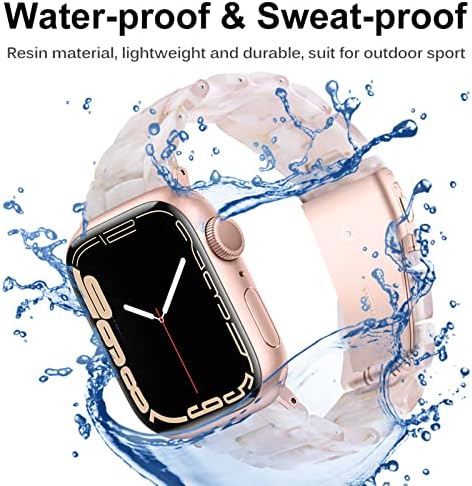 Miimall kompatibilan sa Apple Watch Resin Band 38mm 40mm 41mm 42mm 44mm 45mm serija boja za Apple Watch