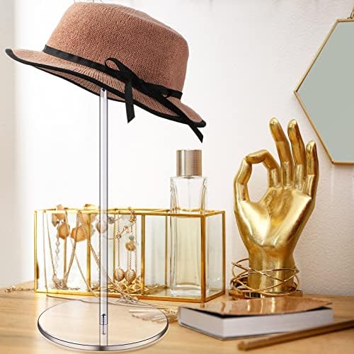 2 Set Clear akrilni stalak za šešire i stalak za perike stalak za šešire stalak za postolje za displej okrugli