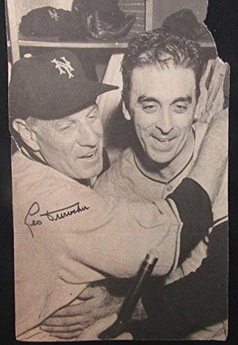 Leo Durocher New York Giants HOF potpisao je oko 1950-ovog časopisa Cut 153649-Autogramirani MLB časopisi