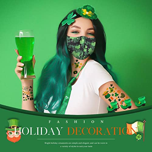 LUDRESS 10 PATRICK-ovi Dan privremene tetovaže Irske zelene naljepnice za zelene telo SHAMROCK zastava za