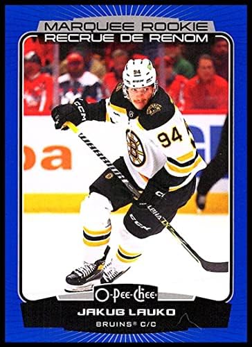 2022-23 O-pee-chee plava granica 577 Jakub Lauko Rc Rookie Boston Bruins NHL hokejaška trgovačka kartica