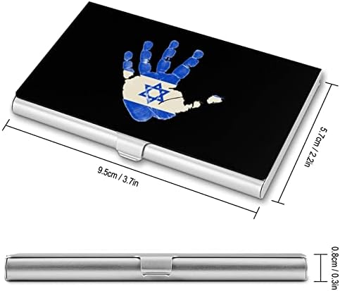 Držač posjetnice od legure Palme izraelske zastave personalizirana torbica za posjetnice džepna torbica za ličnu kartu za muškarce i žene