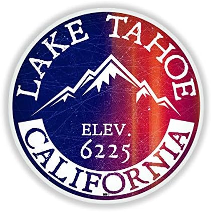 Jezero Tahoe California Sierra Nevada Originalni jezero Brodski brod Medvjed - naljepnica - Auto, zid, laptop,