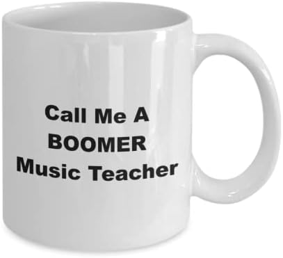 Boomer poklon, poklon za baby Boomer poklon, nazovite me šalica za kavu Boomer Music učitelja, glazbeni