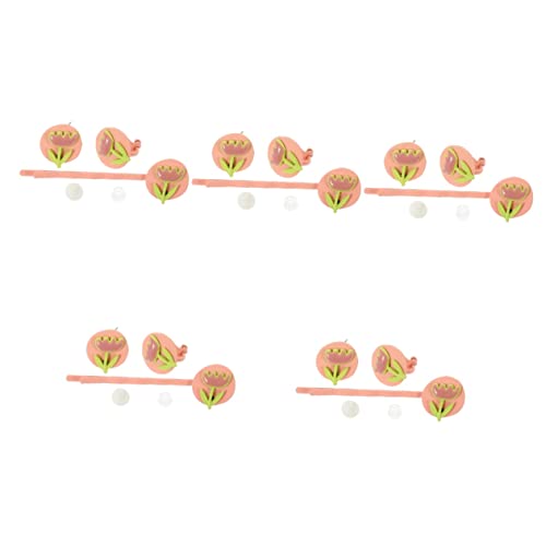 BESTOYARD 5 kompleta male naušnice za cvijeće dječje Tiara dječje ukosnice za kosu trendi naušnice Havajski