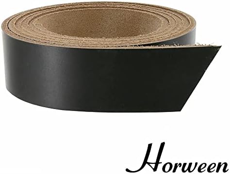 Buckolleguy.com Horween Chromexcel kožni remen, crni, 55 do 60 dugačak, višestruki utezi