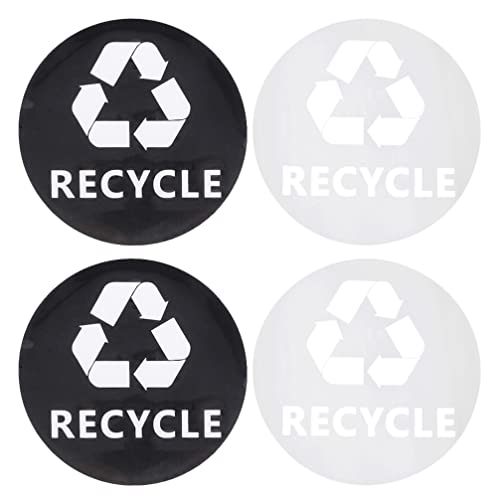 Doitool Calcomanias para Autos Black Tags naljepnica sa simbolom za recikliranje 3 kom okrugli znak za recikliranje
