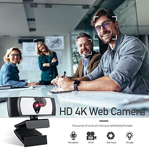 WSSBK WebCam 4K 2K 1080p Full HD web kamera sa svjetlosnim mikrofonom Web kamera za računalno prijenosna