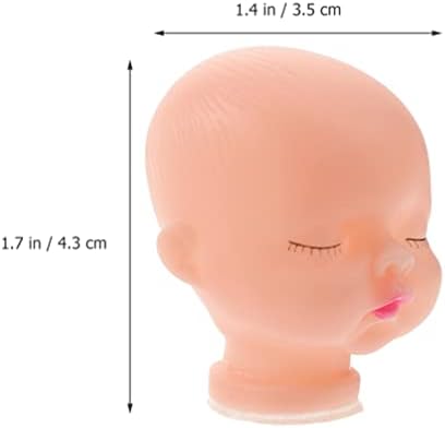 Jojofuny 20pcs Vinyl Lutke glave za zanat 1/6 lutke glave lutka prekrasna praksa šminka za baby manequin