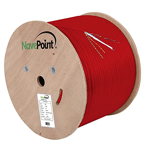 Navepoint Cat6a Ethernet kabel, UTP, CMR Riser ocijenjen, zeleno, 1000 ft