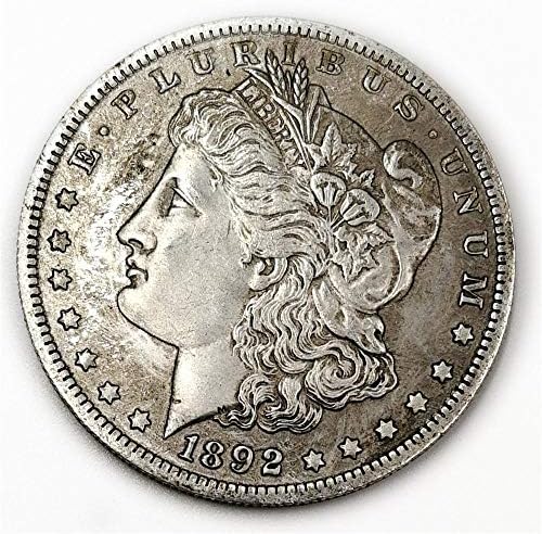 Izvrsna novčića američka trgovina srebrni dolar 1892. Morgan srebrni dolar vanjski srebrni dolar stari novčić