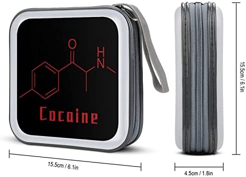 Kokain Formula CD Case plastični DVD Nosač novčanika Prijenosni otvor za pohranu za automatsko putovanje