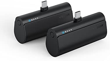 VEGER 2 pakovanja USB C prenosivih punjača, 5000mah Mini prenosivi Android Punjači brzo punjenje Akumulatorska