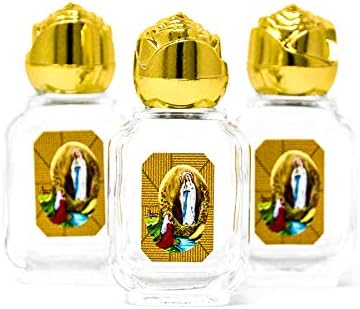 3 boce blagoslovljenih lourda sveta voda, što prikazuje ukazanje, katolički pokloni i lourdes molitvena