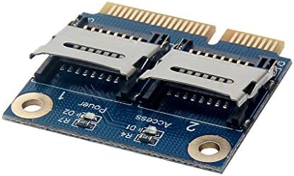 Tekit Dual Micro SD kartica u Mini PCI-E Express sa čitačem memorijskih kartica sa pola nosača