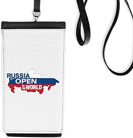 Rusija se otvorila na svjetskoj zastavi Karta Telefon novčanik torbica Viseće mobilne torbice Crni džep