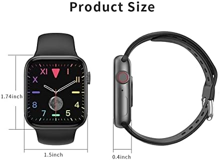 HCHLQL Smart Watch za Android iOS telefone kompatibilan sa iPhone Samsung LG, 1,75 '' Touchscreen Fitness