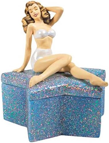 WL SS-WL-19908, kristalna zvijezda nakita sa nakitom kutijom sa kupaćem kostima Marilyn Monroe Figurine