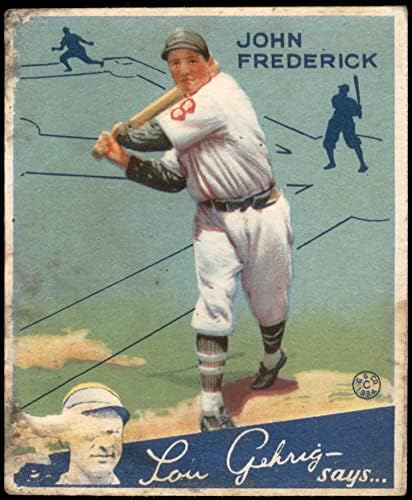 1934 Goudey 47 John Frederick Brooklyn Dodgers Fair Dodgers