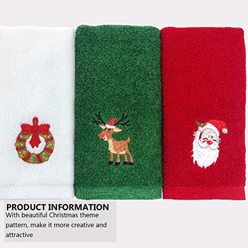 2pcs božićni ručnik za božićni uzorak ručnik Xmas lice za pranje ručnika za ručnik kućni dekor za slavne