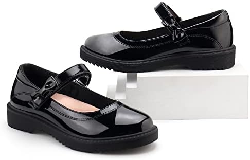 JABASIC djevojke Crne škole cipele luk Oxford Mary Jane Stanovi