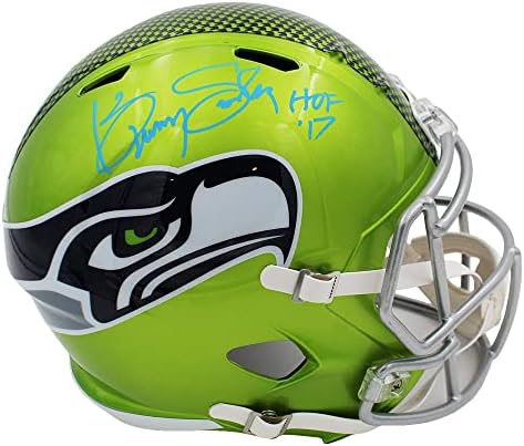 Kenny Easley potpisao Seattle Seahawks Speed Full Size Flash NFL kaciga sa HOF 17 NFL kacigama sa natpisom