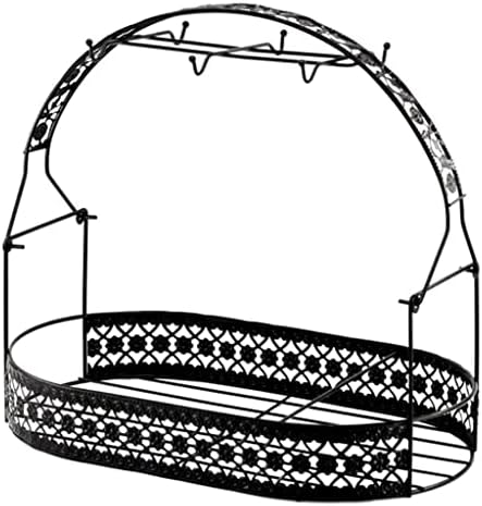 JAHH držač čaša od kovanog gvožđa u obliku korpe šolje za odvodnu vodu police za odlaganje posuđa početna kuhinja