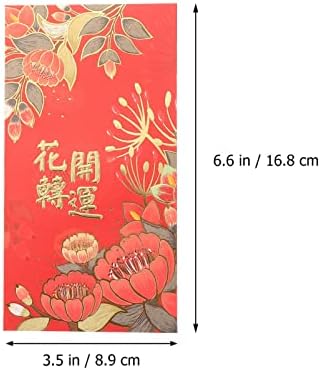 PRETYZOOM 12kom kineske crvene koverte koverte sa srećnim novcem 2022 Kineski Tigar godina crveni Paketi