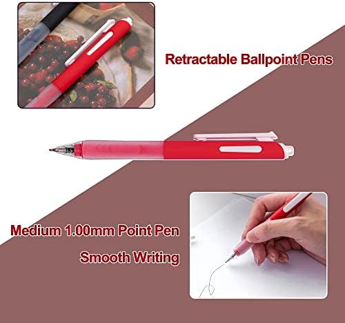 Aisigeiger Black Ballpoint olovka s masticom 1,0 mm Srednja olovka sa udobnim stiskam glatkim pisanjem