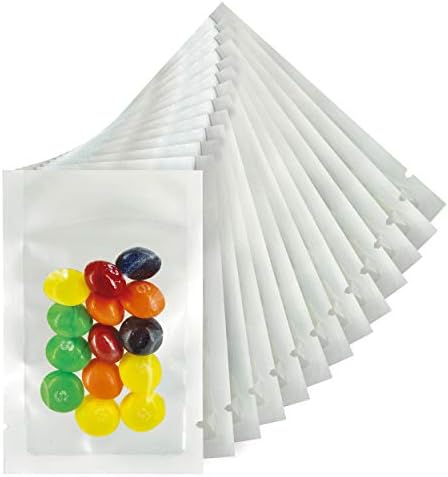 100 Count Mylar Heat Seal kese - bijele i prozirne Mylar vakuumske kese-vrećice za zaptivanje za hranu za