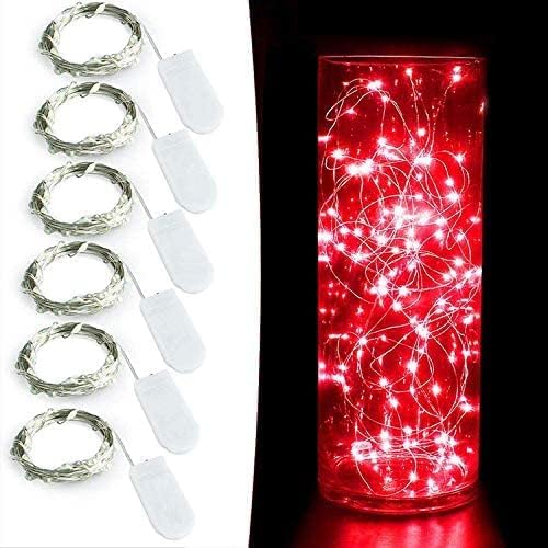 Engilen Fairy Lights 7.2 Feet 20 LED bakarna žičana svjetla dekorativna svjetla na baterije DIY Home Vase