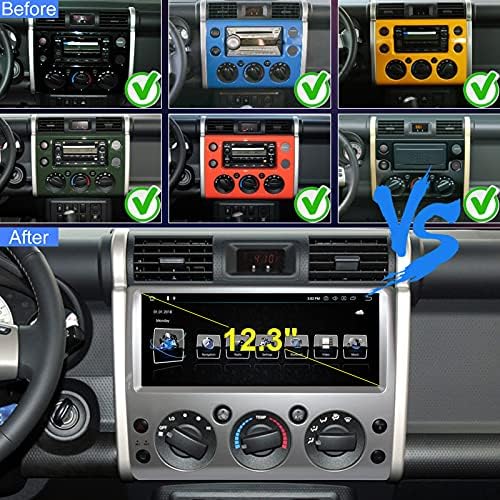 Android auto navigacija Stereo 12,3 inča za Toyota FJ Cruiser 2006-2021 sa HD ekranom osetljivim na dodir