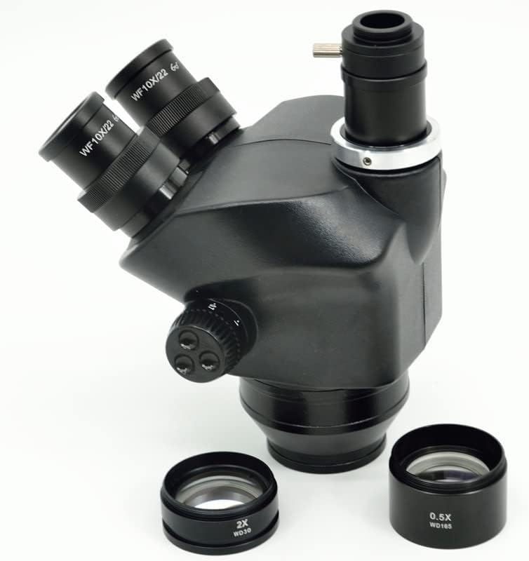 Komplet opreme za mikroskop 7x-50X 14x-100x Stereo mikroskop Trinokularni mikroskop glava + Wf10x/22mm okular