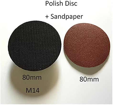 Sander brusni papir 1 m14x75mm 3-inčni disk za poliranje + 10 ljepljivih brusilica Chuck 75-80 mm kutna