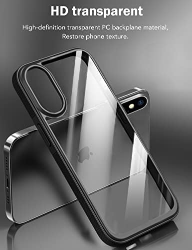 Quikbee dizajniran za iPhone X/XS futrolu, Neklizajući kristalno čist, ne-Žuteći vojni stepen zaštite od