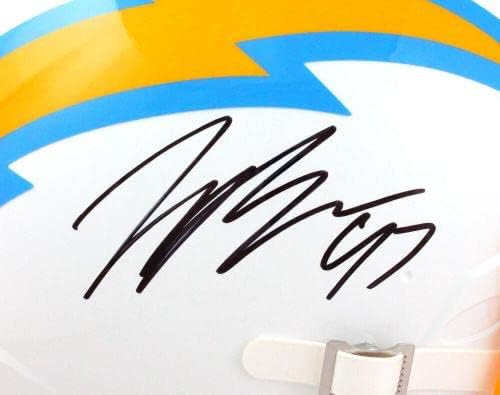 Joey Bosa autographed 2020 Los Angeles punjači F / s Brzina autentična kaciga-Beck-autographed NFL Helmets