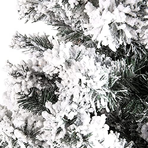 Haieshop božićno drvce umjetno božićno ukrašavanje stabla stabla padova snijega s metalnim štandom sa metalnim