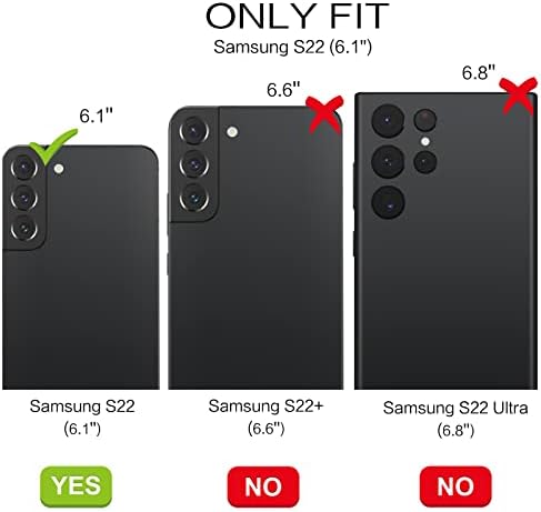Slučaj BENTOBEN Samsung Galaxy S22, futrola za telefon Galaxy S22, tanka luksuzna Glitter Sparkle Bling