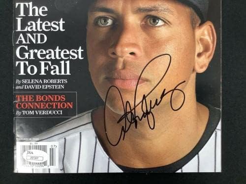 Alex Rodriguez potpisao Sports Illustrated 2 / 15 / 09 Bejzbol bez etiketa NYY Auto JSA - MLB magazini sa