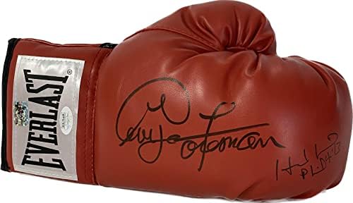 George Foreman & amp; Evander Holyfield potpisan Red bokserske rukavice JSA & amp; GF HOLO bokserske rukavice