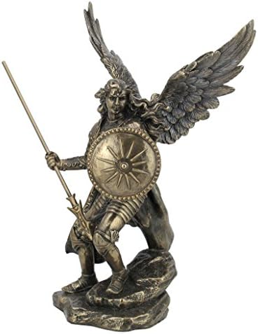 Unicorn Studio 9.37 inča Hladna lista Brončana boja Archangel Raphael Figurinska statua