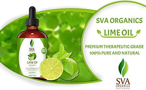 SVA ORGANSKA Lime ulje - čista prirodna premium terapijska razred za njegu kože, njegu kose, masaža,