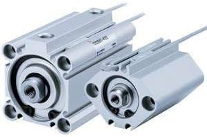 SMC kompaktni cilindar zraka - standardni tip, bušotina 40 mm, udar od 5 mm, kroz tip za ugradnju rupe