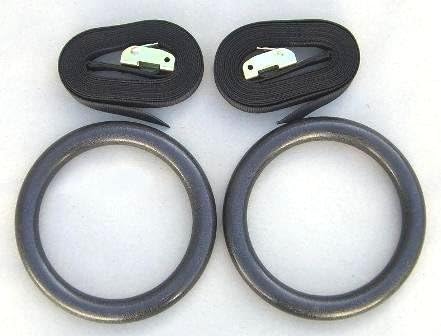 Black Mountain Products 1200lbs ocijenjeni višenamjenski prstenovi za gimnastiku za vježbanje