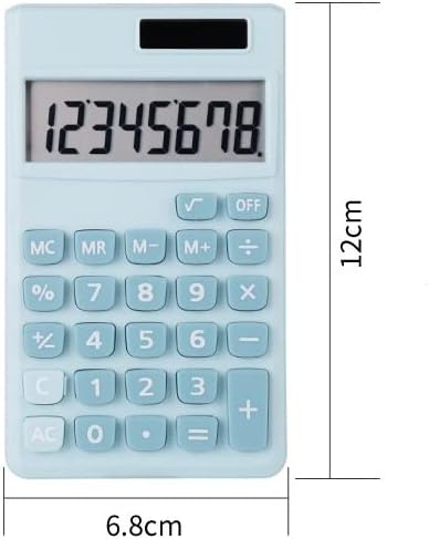 SDFGH Candy Color Slatka kalkulator Solarni 8-bitni mini prijenosni studentski računar Veliki ekrani Novčića