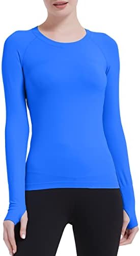 Mathcat Workhout majice za žene, atletska košulja s dugim rukavima Žene Bešavne vrhove vježbanja za žene,